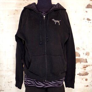 VS PINK Gray Zebra Hoodie